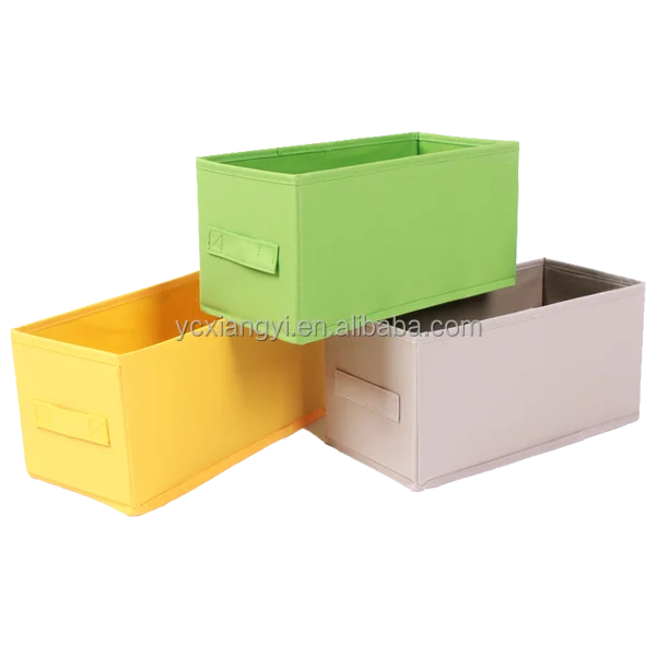 Caja Del Cajón Organizador Del Armario de Tela púrpura Polyeter-Cajas y