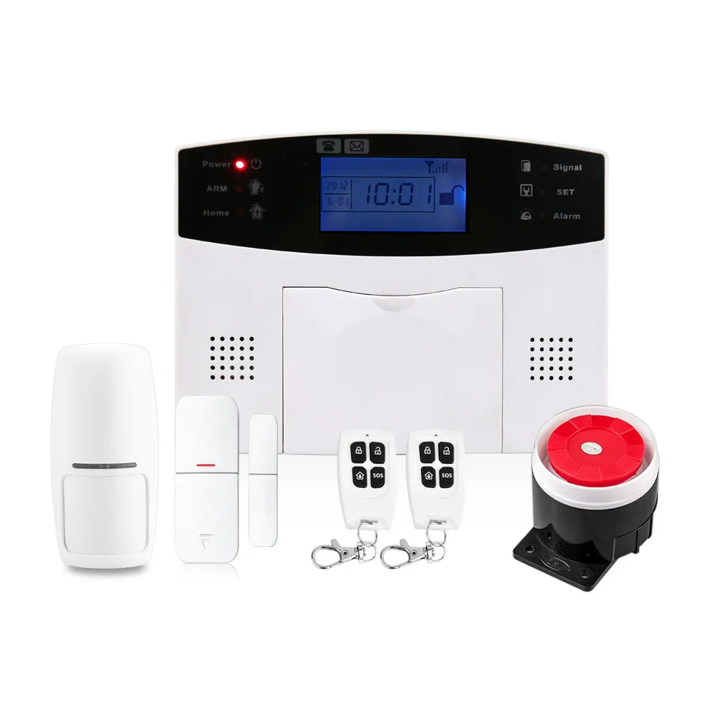 Mobile Call Gsm Alarm System With 7 Wired Zones And 99 Wireless Zones