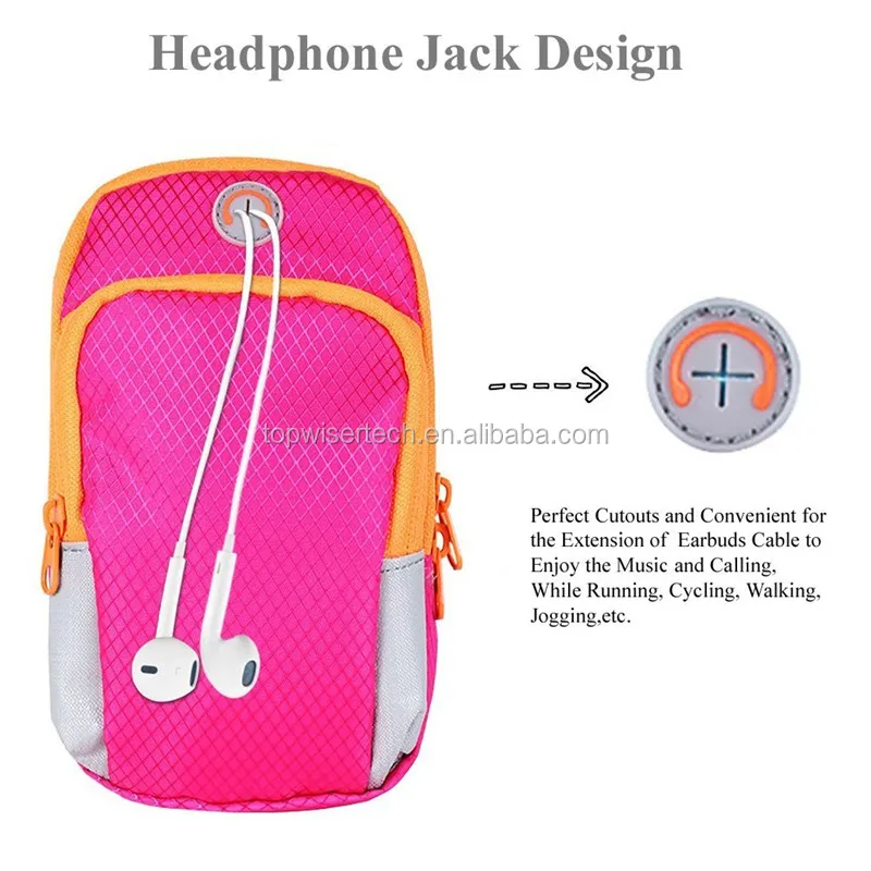 Deporte Brazalete Brazo De Tela Bolsa Caso Bolsa De Funcionamiento Gimnasio Brazo Banda Para iPhone Huawei LG