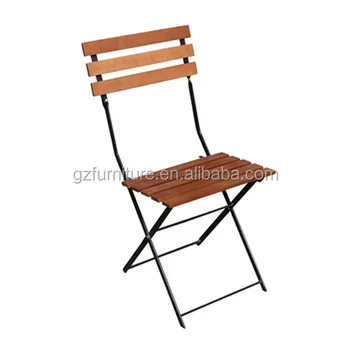 French Cafe Bistro Folding Side Chair Set Of 2 Black Frame Chestnut Slat Buy French Bistro Furniture Bistro Chair Wooden Bistro Chair Product On