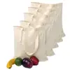 Durable Reusable foldable promotion organic ecologicol producto cotton canvas tote bag for Crafting Decorating