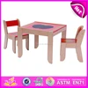 Study table and chair set for kids,Dinner table and chair set toy for children,wooden toy table and chair set for baby W08G091
