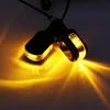 Motorcycle Turn Signals Blinker Indicator Lights Amber Lamp Turn Signal Lights Bar End LED Handlebar Indicator