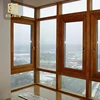 Kiliwin multiple opening style aluminum wood grain fixed and casement corner window