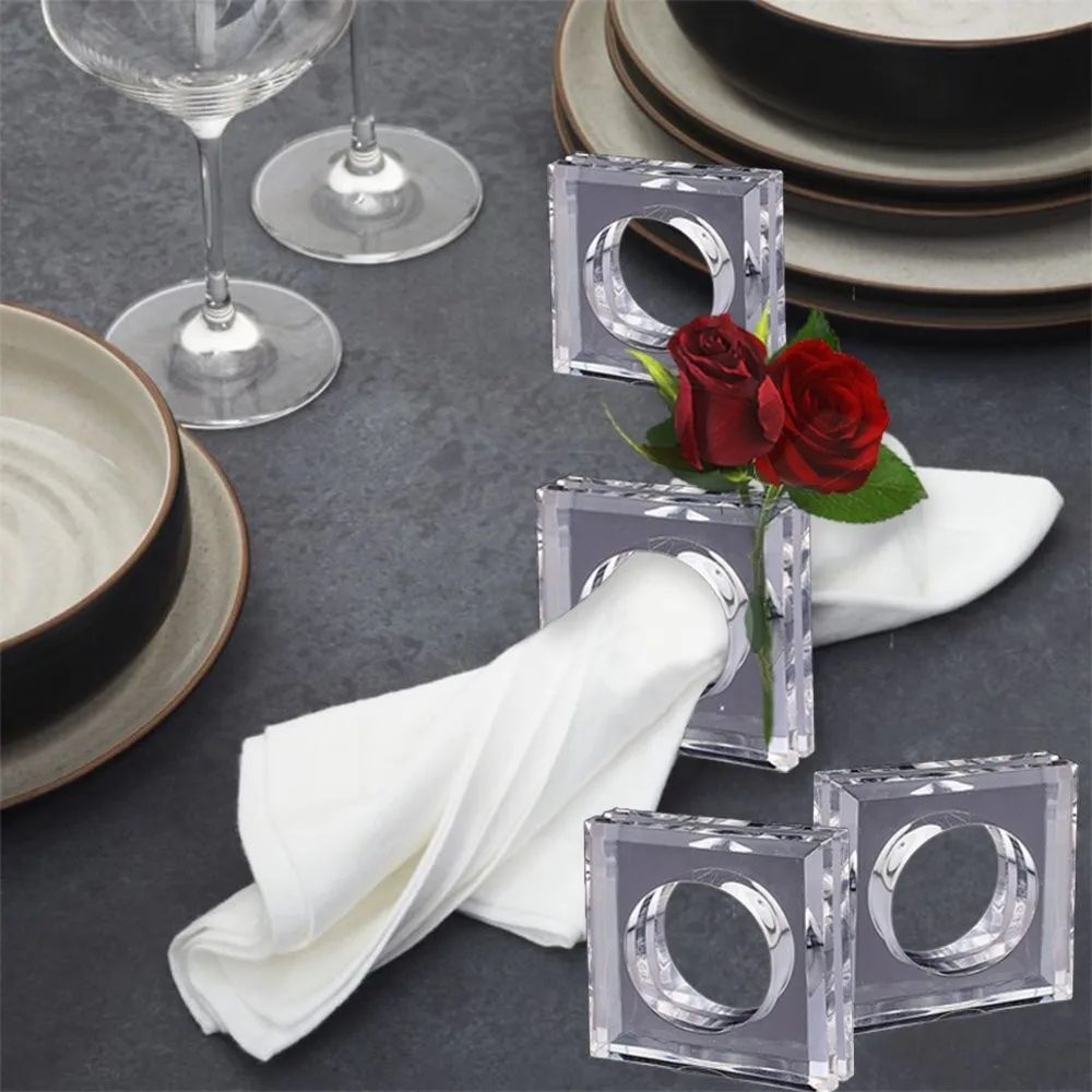 Wholesale Clear Factory Acrylic Napkin Rings Holder Buy Napkin Rings