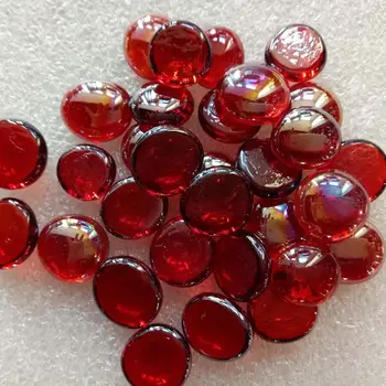 Flat Bottom Glass Beads For Fireplace