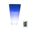 Remote control outdoor LED square flower pot lights / good-looking waterproof LED flower pot