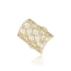 14983 xuping luxury wedding gold plated tree leaf multi white stone women ring