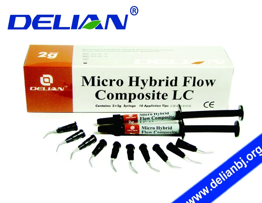 Delian Micro Hybride Flow Composite Lc Dental Composite Resin Product