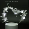 LED Light Feather Angel Wing Cake Toppers Cupcake Dessert Topper Birthday Cake Decoration Wedding Festival Party Supplies