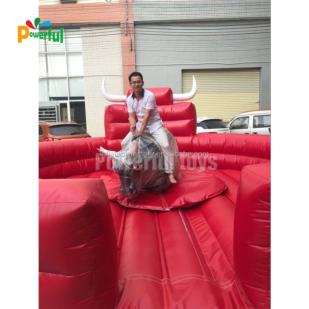 5m dia inflatable Rodeo bull game inflatable bull riding machine