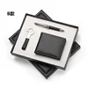 Luxury business card holder and pen keychain gift set promotional