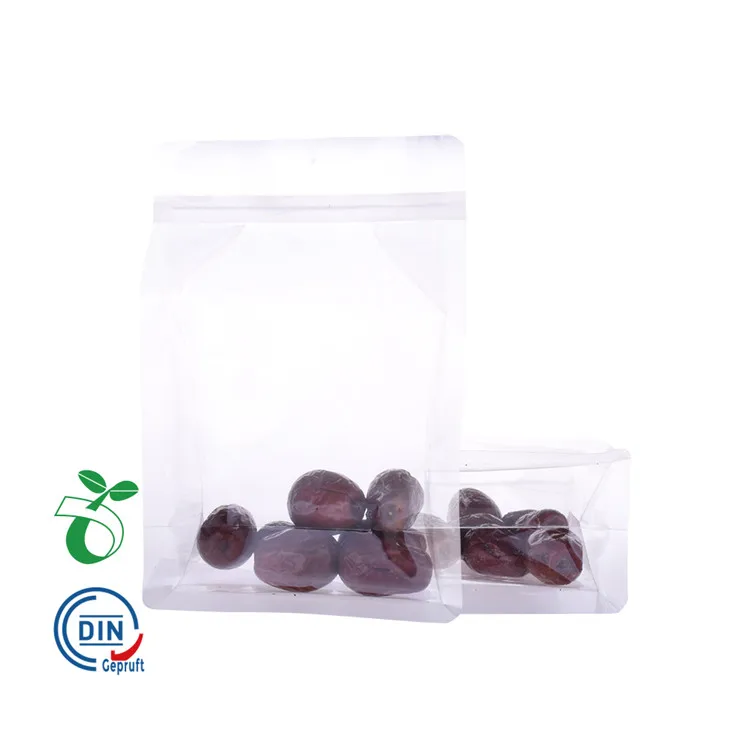 Manufacturer Resealable PLA plastic Coffee Bag Packaging Bag Corn Starch Based Biodegradable Bag