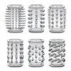 6 Stretchy Textured Penis Cock Sleeve Condom Kit Delay Ejaculation Male Enhancement Sex Toy for Men
