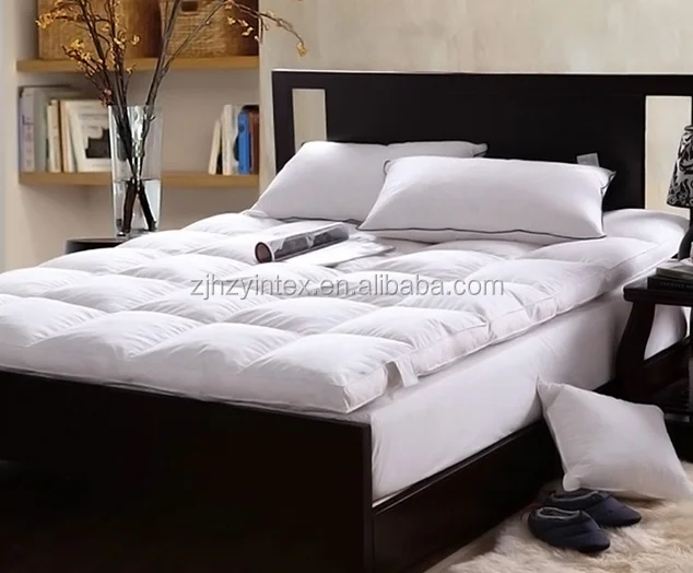 Polyester Material Poly Fiber Filled Mattress Topper,200 Gsm Spray