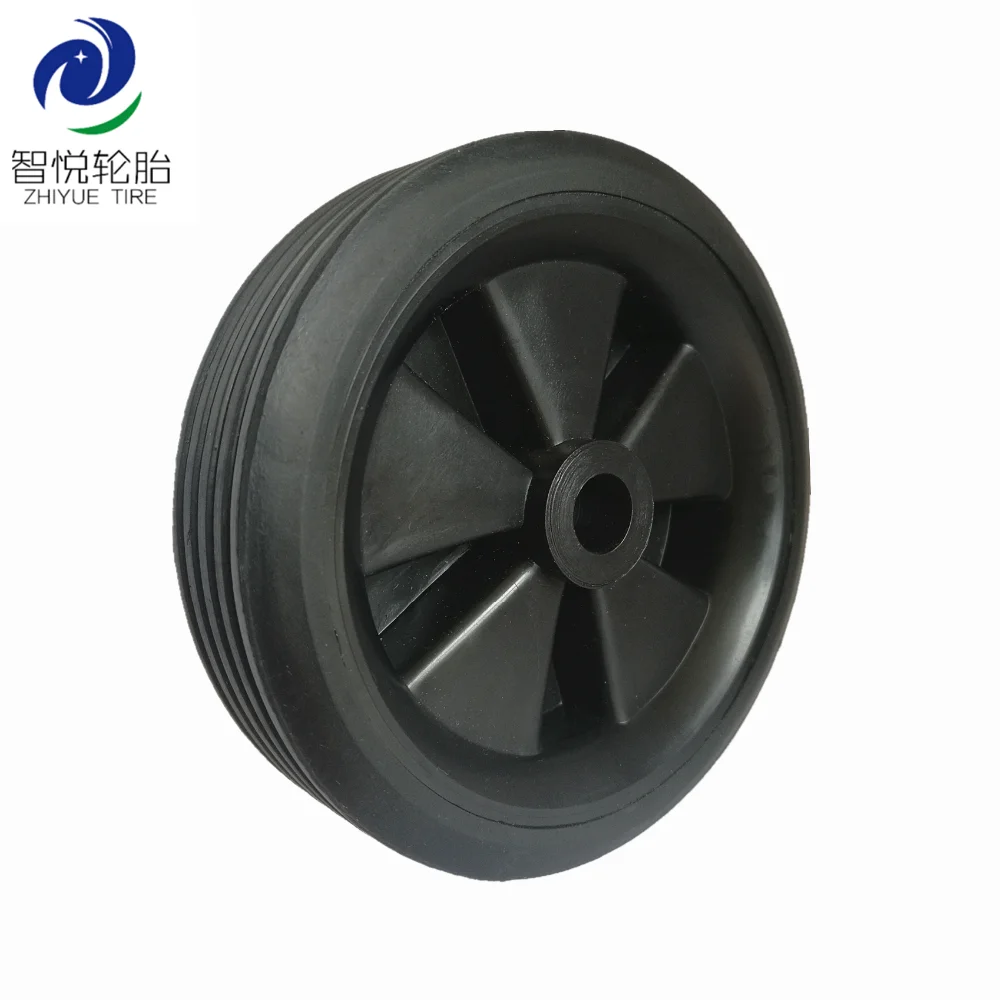 Small Solid Rubber Plastic Wheel 4.5 Inch Rubber Training Wheels For