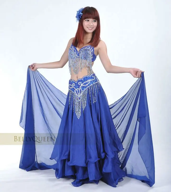 Affordable Professional Blue Belly Dance Costume,Belly Dancing Costumes ...