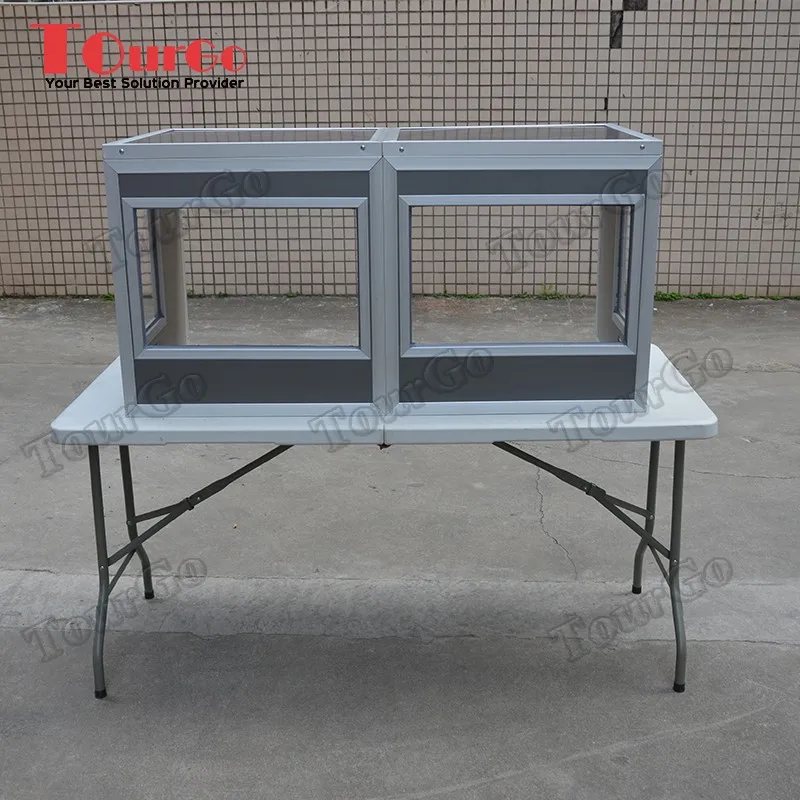 Tourgo Dark Grey Table Top Interpreter Booth Made Of Aluminum Composite ...