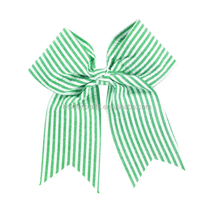 seersucker bow-green