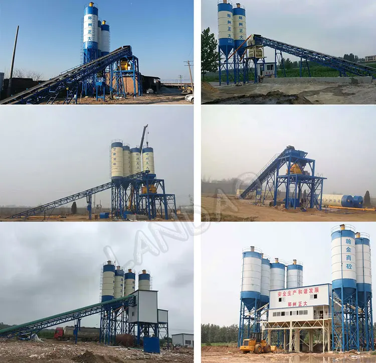 Ready Mix Concrete Batching Plant 50m3 /h Precast Concrete Plant Equipment