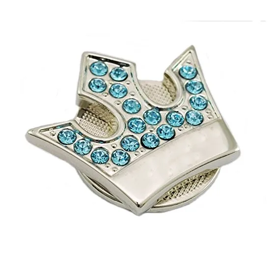 Rhinestones Metal Crown Enamel Golf Ball Markers Buy High