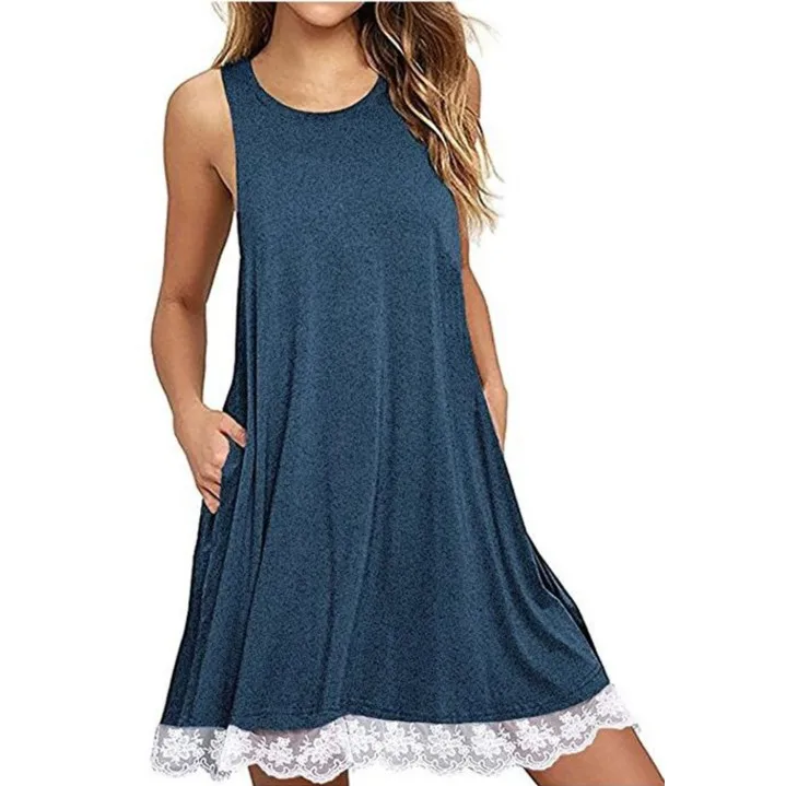 plus size sleeveless tunic dress