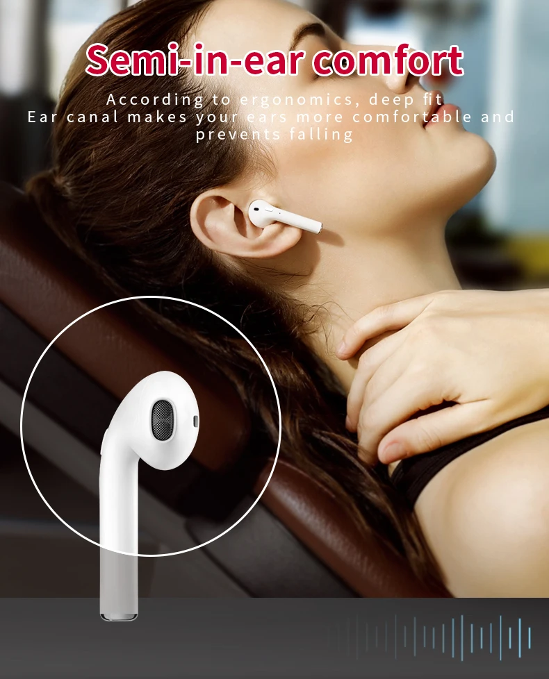 2019 Best sellers headset i10 tws earpod wireless headphones stereo earphone tws i10 earphone earbuds