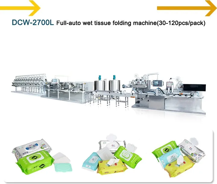 CE passed automatic wet wipes manufacturing equipment