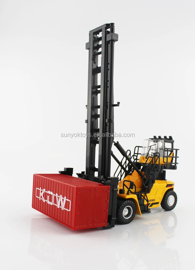 Simulation Diecast Car Toy 1:50 Forklift Metal Alloy Model Construction ...