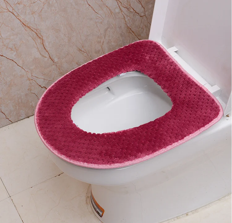 Pineapple Velvet Cushion Sponge Toilet Warm Cushion Toilet Bowl Seat