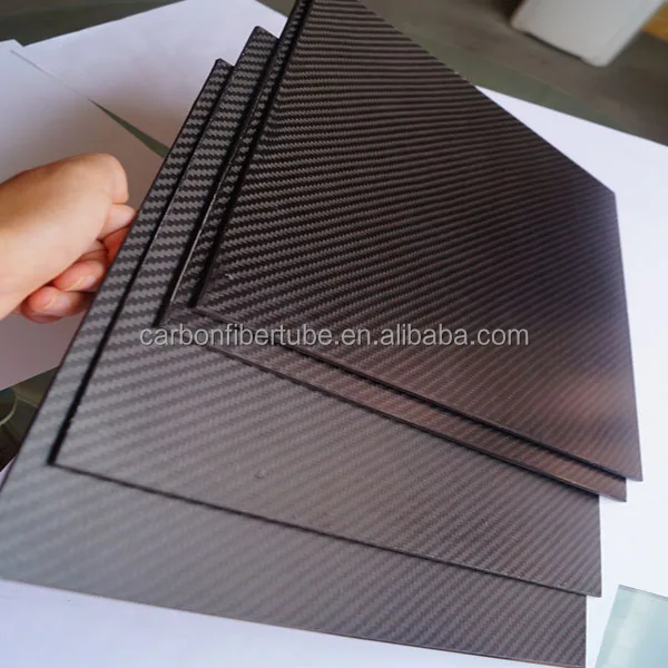 3k 0.5mm 1mm 2mm 3mm 4mm 5mm Rigid Carbon Fiber Sheet,Panel Carbon