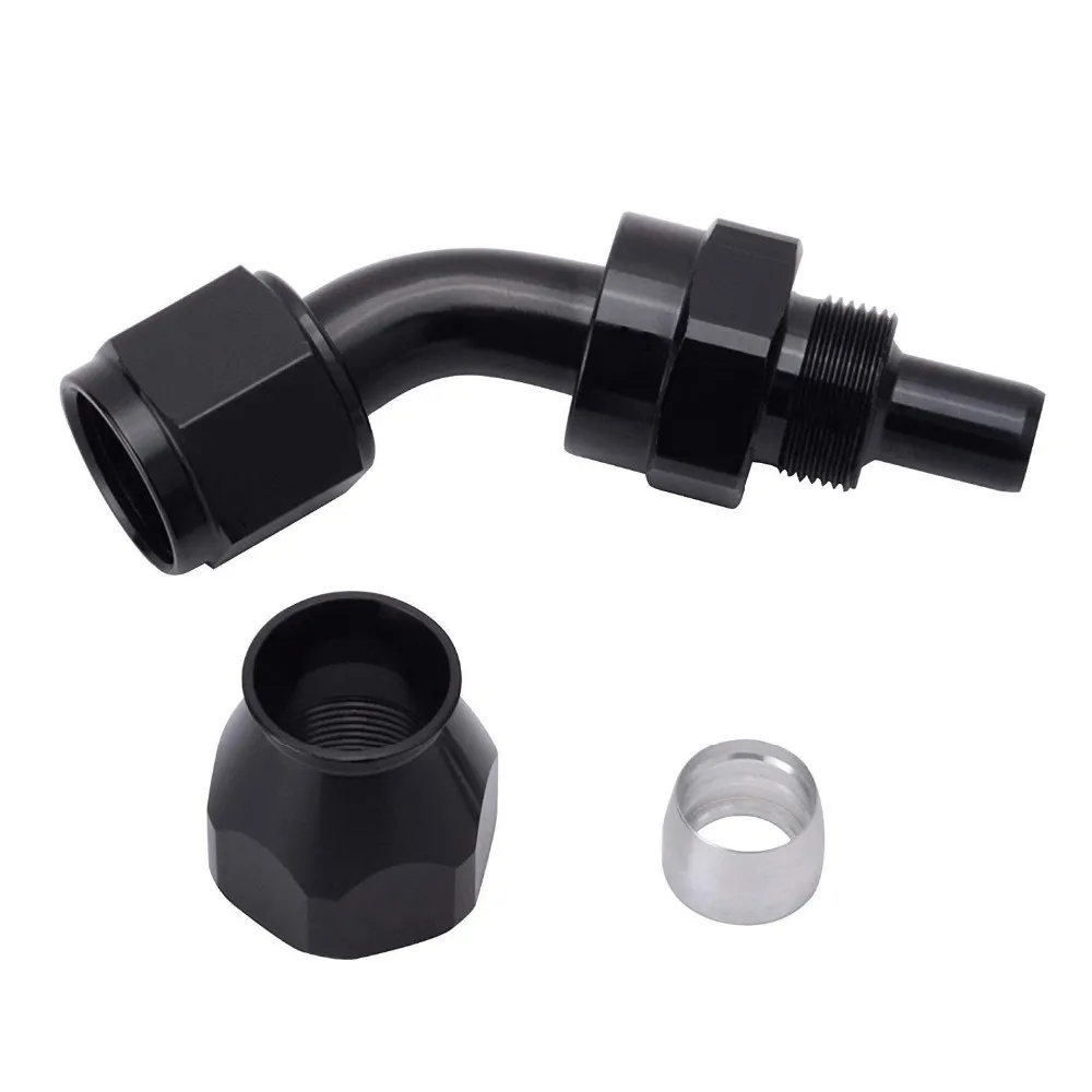 Black Anodized 6an An6 Ptfe Hose E85 Fuel Line Fitting Buy Ptfe