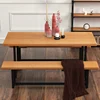 Wooden Material and Acacia Wood Type Suar wood tables set