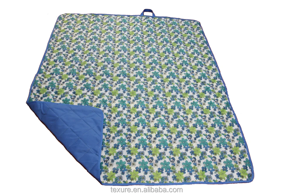 Waterproof Portable Quilted Picnic Blanket Fold Up In A Bag Style Buy