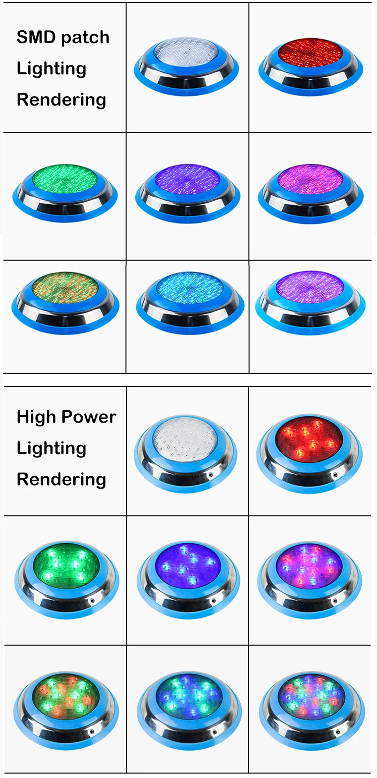 Waterproof 12V plastic Wall-Mounted led swimming pool light with remote control