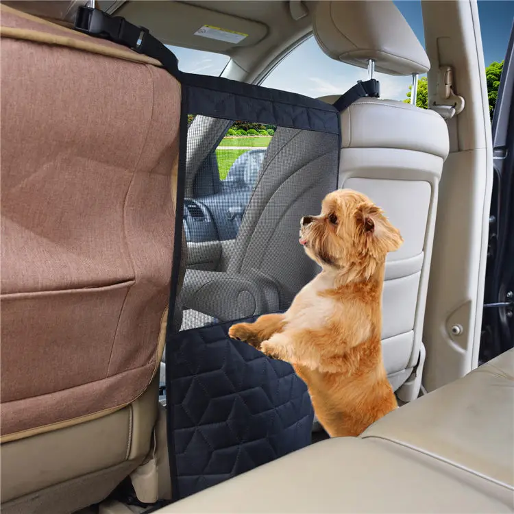 Quilted Car Pet Barrier Dog Car Back Seat Barrier For Most Cars - Buy ...