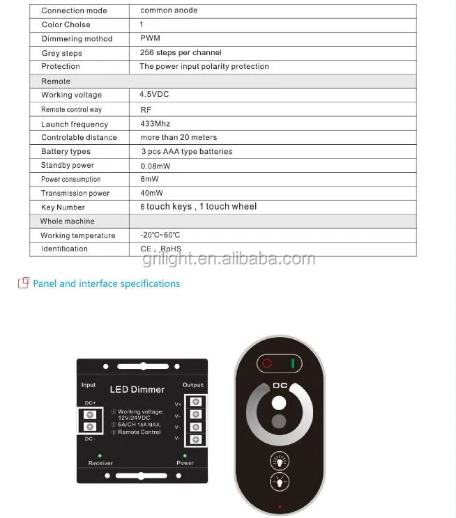 Led Touch Dimmer Controller For Single Color Led Strip Light Buy Led