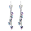 2019 new arrivals heart shape dangling earrings women valentine's day