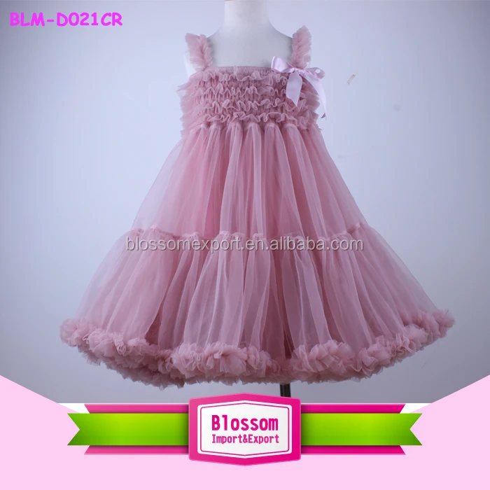 dusty rose baby dress