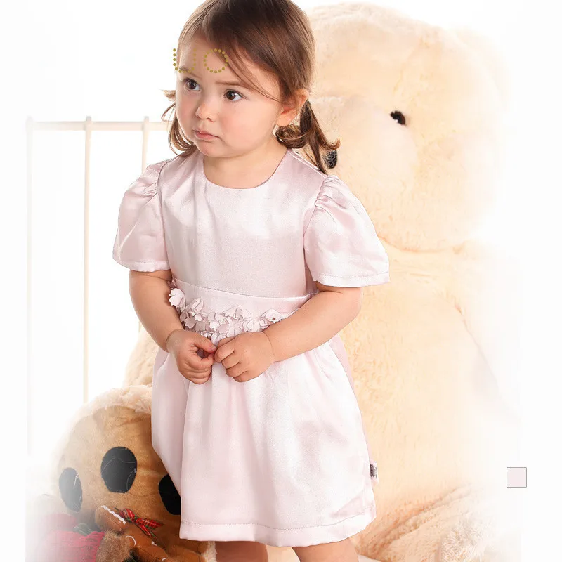 pure silk dress for baby girl