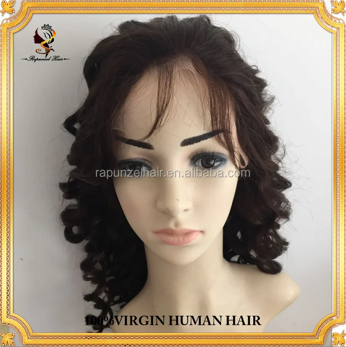 Natural Color Super Wave Elastic Band Brazilian Hair Glueless Full Lace