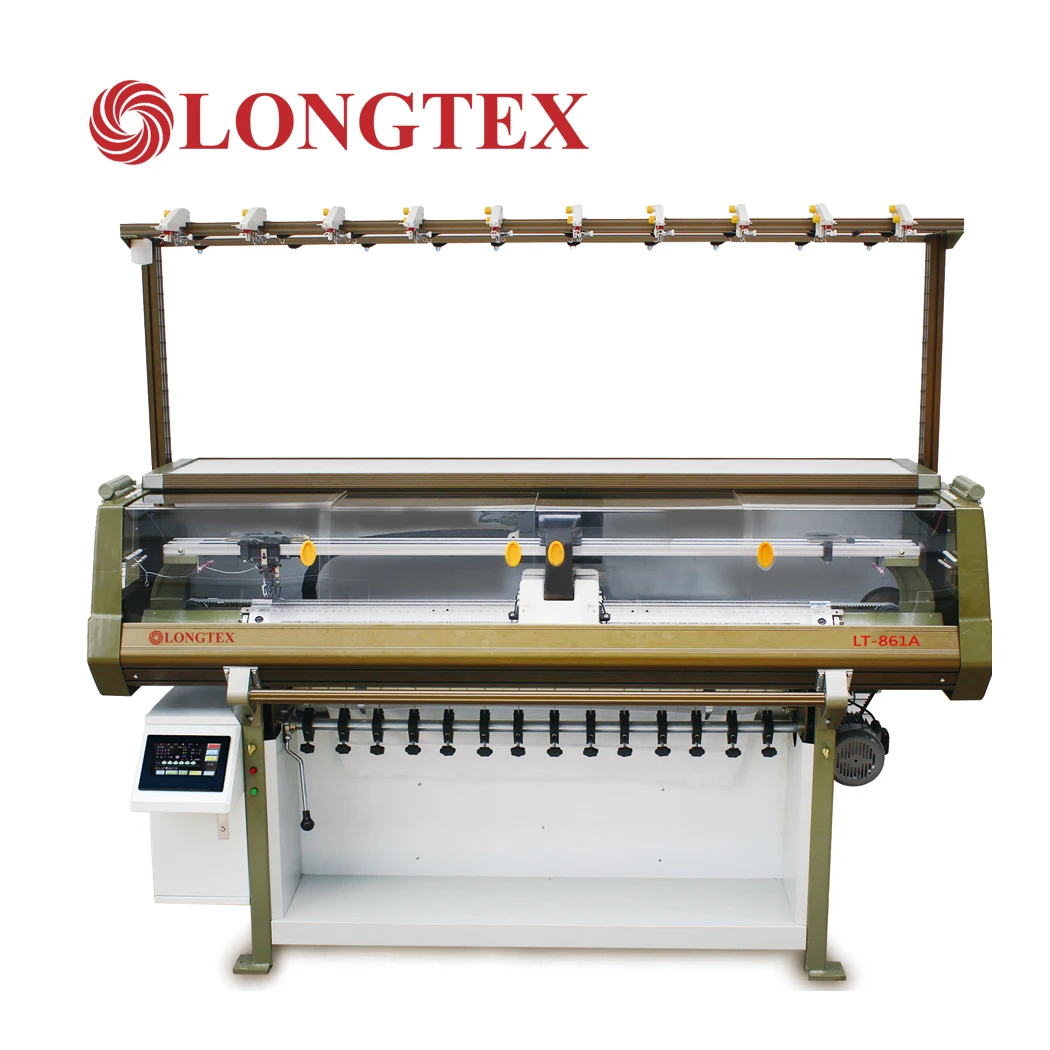 T-shirt collar cuffs knitting machine