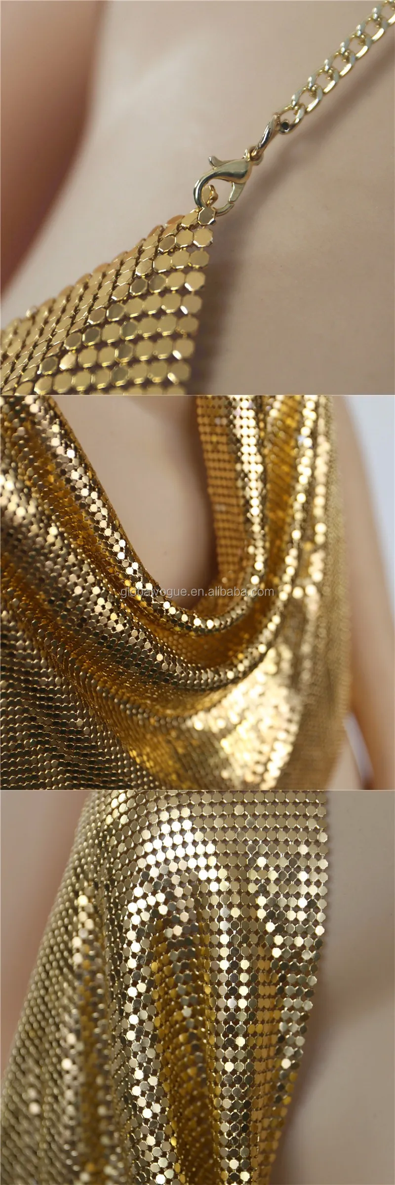 metallic gold bralette