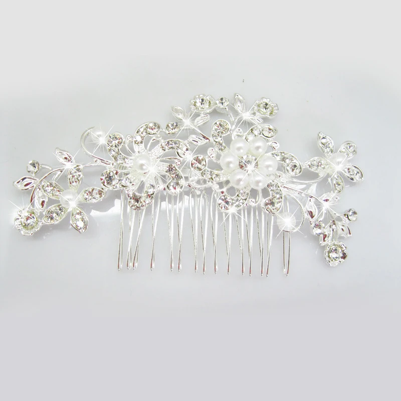 pearl and crystal hair accessories