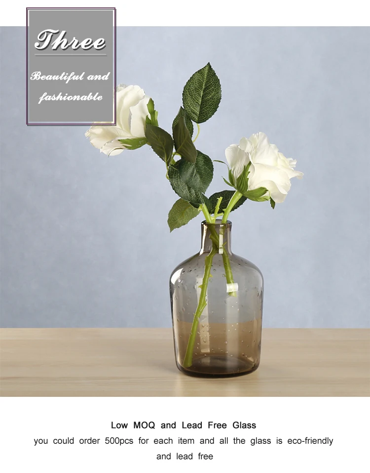 Wholesale Glass Vases Crystal Modern Bubble Wedding Centerpiece Flower