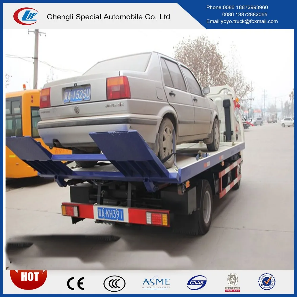 sliding platform wrecker truck