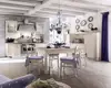 2018 Vermont Expression of Lavender Wooden Modular Kitchen Cabinet