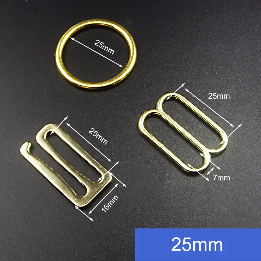 25mm Metal Bra Strap Adjuster Bra Ring Slider Hook For Underwear - Buy ...