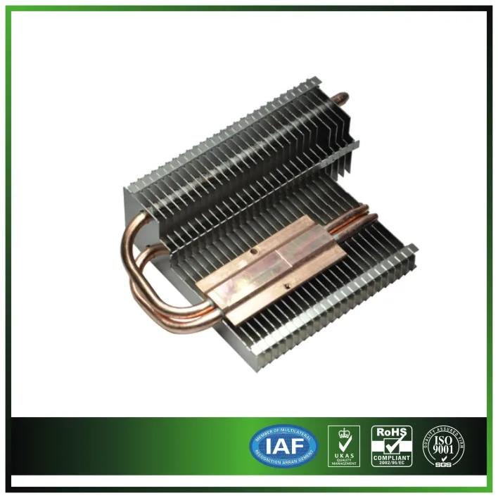 Zipped Fin Aluminum Heatsink With Copper Heat Pipe Buy Extruded