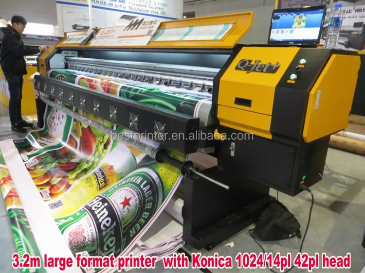 K Jet 10ft 512/1024 Konica Flex Printing Machine Digital Printing